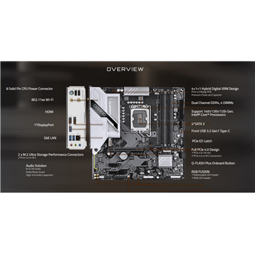 Gigabyte B760M Gaming Plus WIFI DDR4 MicroATX MB